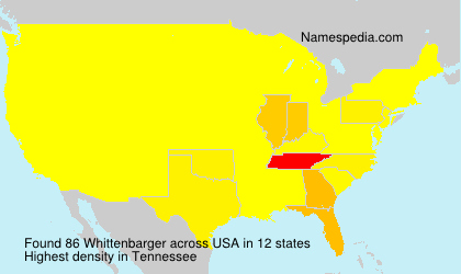 Surname Whittenbarger in USA Surname Whittenbarger in USA