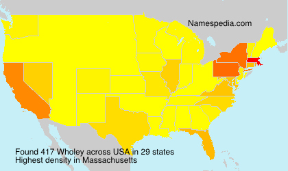 Surname Wholey in USA Surname Wholey in USA