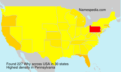 Surname Why in USA Surname Why in USA