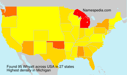 Surname Whyatt in USA Surname Whyatt in USA