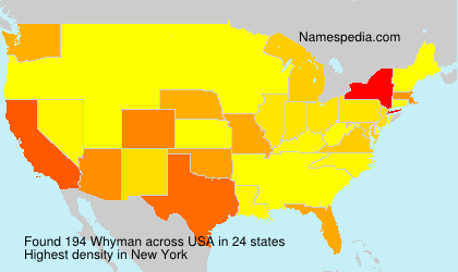 Surname Whyman in USA Surname Whyman in USA