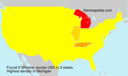 Surname Whymer in USA Surname Whymer in USA