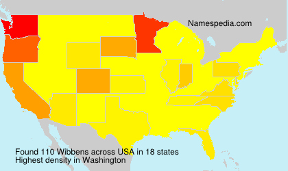 Surname Wibbens in USA Surname Wibbens in USA