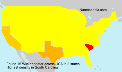 Surname Wickenhoefer in USA Surname Wickenhoefer in USA