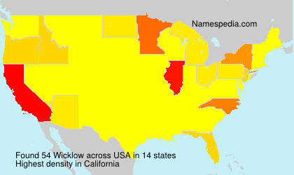 Surname Wicklow in USA Surname Wicklow in USA