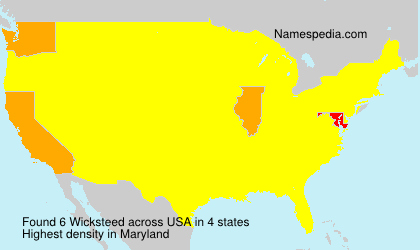 Surname Wicksteed in USA Surname Wicksteed in USA