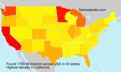 Surname Wickstrom in USA Surname Wickstrom in USA