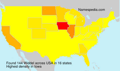 Surname Widdel in USA Surname Widdel in USA