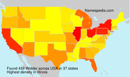 Surname Widder in USA Surname Widder in USA