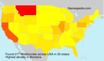 Surname Widdicombe in USA Surname Widdicombe in USA