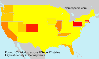 Surname Widdop in USA Surname Widdop in USA