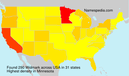 Surname Widmark in USA Surname Widmark in USA
