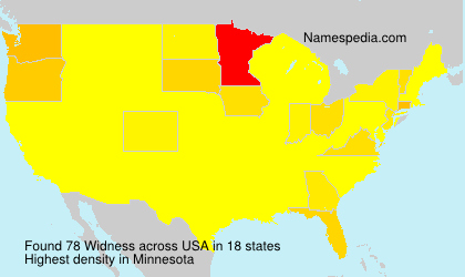 Surname Widness in USA Surname Widness in USA