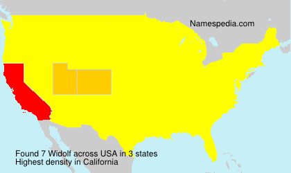 Surname Widolf in USA Surname Widolf in USA