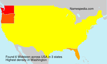 Surname Widsteen in USA Surname Widsteen in USA