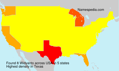 Surname Widyanto in USA