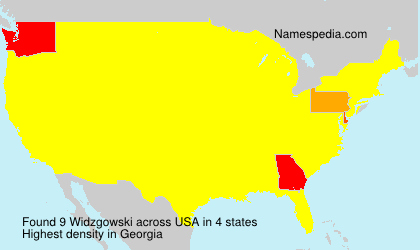 Surname Widzgowski in USA Surname Widzgowski in USA