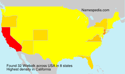 Surname Wiebalk in USA Surname Wiebalk in USA