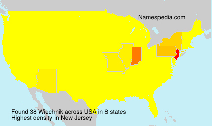 Surname Wiechnik in USA Surname Wiechnik in USA