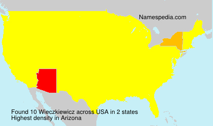 Surname Wieczkiewicz in USA Surname Wieczkiewicz in USA