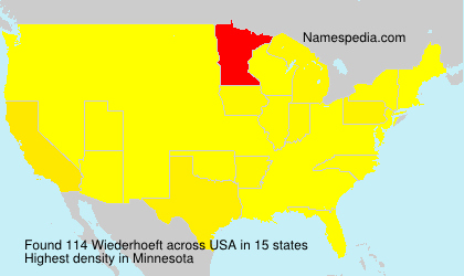 Surname Wiederhoeft in USA Surname Wiederhoeft in USA