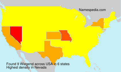 Surname Wiegend in USA Surname Wiegend in USA