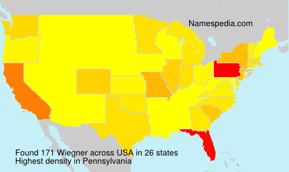 Surname Wiegner in USA Surname Wiegner in USA