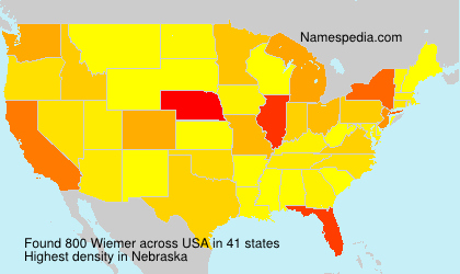 Surname Wiemer in USA Surname Wiemer in USA