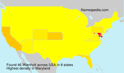 Surname Wienholt in USA Surname Wienholt in USA