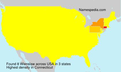 Surname Wienslaw in USA