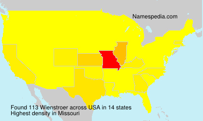Surname Wienstroer in USA Surname Wienstroer in USA