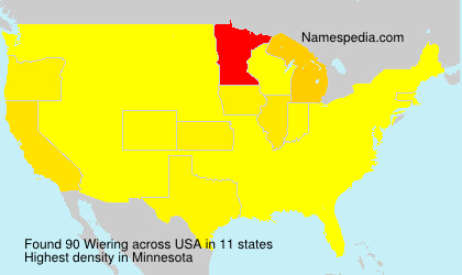 Surname Wiering in USA Surname Wiering in USA