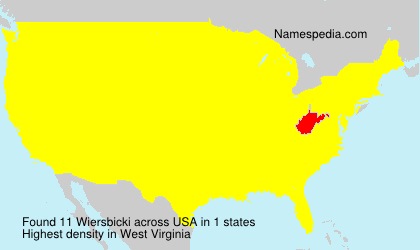 Surname Wiersbicki in USA Surname Wiersbicki in USA