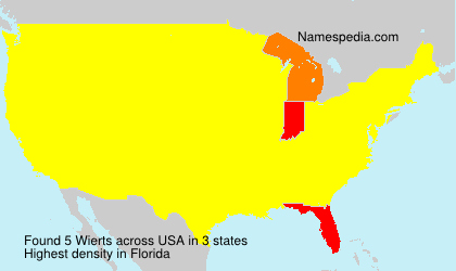 Surname Wierts in USA Surname Wierts in USA