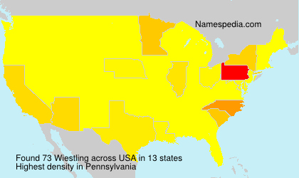Surname Wiestling in USA Surname Wiestling in USA