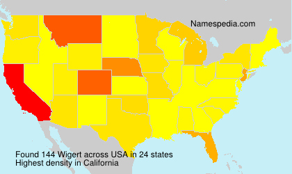 Surname Wigert in USA Surname Wigert in USA