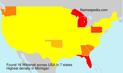 Surname Wiklendt in USA Surname Wiklendt in USA