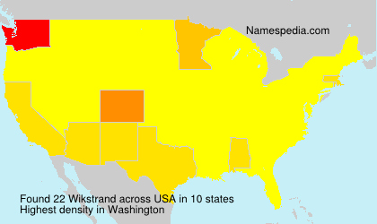 Surname Wikstrand in USA Surname Wikstrand in USA