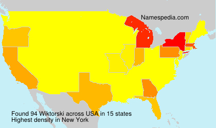 Surname Wiktorski in USA Surname Wiktorski in USA