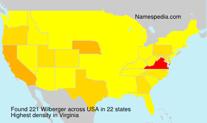 Surname Wilberger in USA Surname Wilberger in USA
