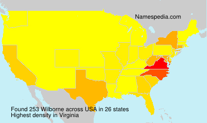 Surname Wilborne in USA Surname Wilborne in USA