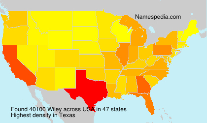 Surname Wiley in USA Surname Wiley in USA