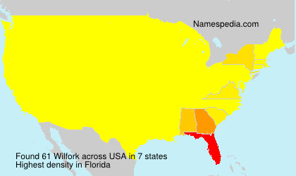 Surname Wilfork in USA Surname Wilfork in USA