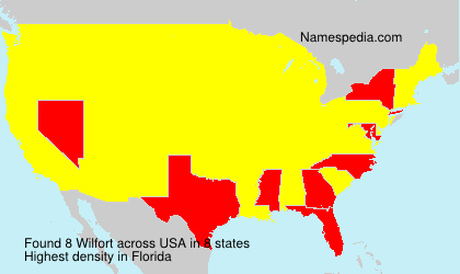 Surname Wilfort in USA Surname Wilfort in USA