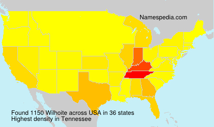 Surname Wilhoite in USA Surname Wilhoite in USA