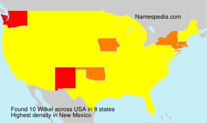 Surname Wilkel in USA