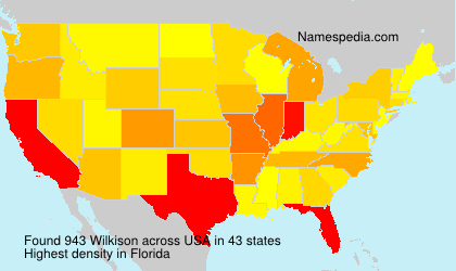 Surname Wilkison in USA Surname Wilkison in USA