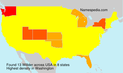 Surname Willder in USA