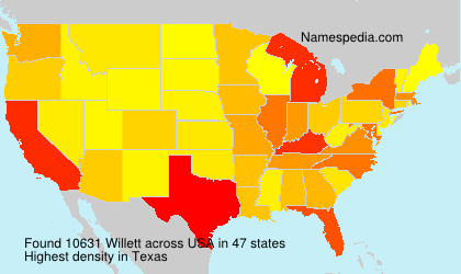 Surname Willett in USA Surname Willett in USA