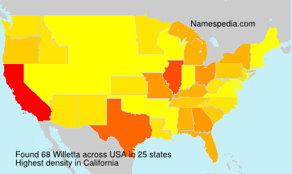 Surname Willetta in USA